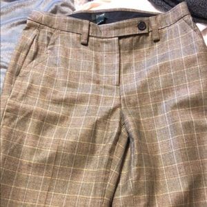 Jcrew wool plaid pants